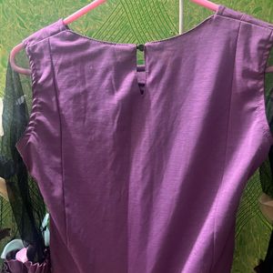 Purple Top With Beautiful Sleeves