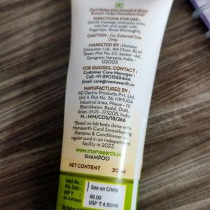 Mamaearth Curd Smoothening Shampoo