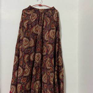 BOUTIQUE  RAJASTHANI Print Skirt With Long Kurta