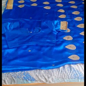 Beautiful Blue Sari