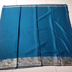 Rajwadi Satin Silk Saree In Royal Blue