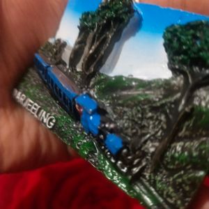 Beautiful Darjeeling Toy Train Fridge Magnet