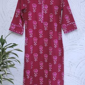 💕 Rose Pink Kurti