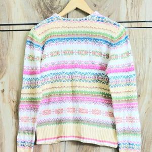 Multicolour Design Cardigan Size-36