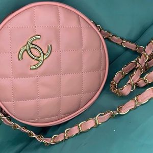 Pink Circular Sling Bag