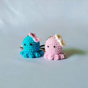 Crochet Octopus Keychains (2)