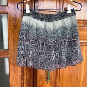 Chiffon Mini Skort Waist 30