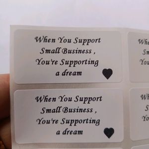 Small Business Thank Us Stickers