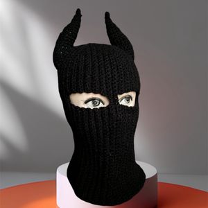 Black Devil Balaclava Mask