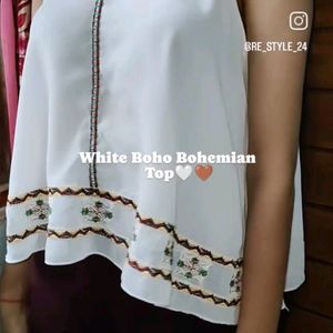 White Bohemian Top