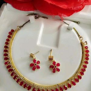 Ad Ruby Jewellery Set