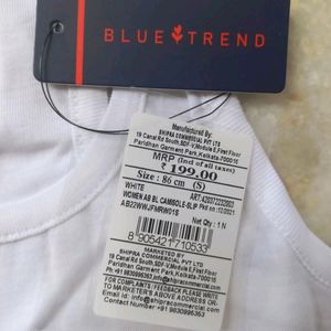 Blue Trend Small Camisole Wite Sando