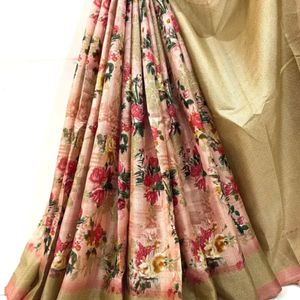 Floral Silk Saree