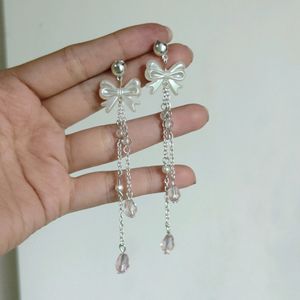 Handmade Y2K Korean Bow Earrings