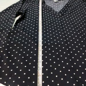 SSS Black Polka Dot Top