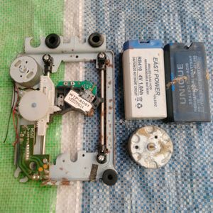 DVD Player Spare Parts, 2 4 Volts Batteries, Motor