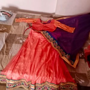 Peach Colour Lehnga