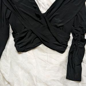 Forever 21 Double Wrap Crop Top