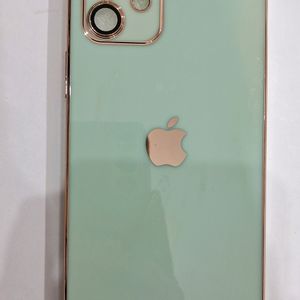 Iphone 11 Pastel Green And Golden Chrome  Cover