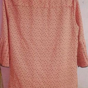 Pink Bell Sleeves Shirt