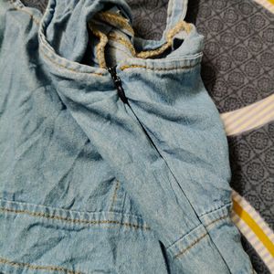 Korean One Piece Denim Dress For Women