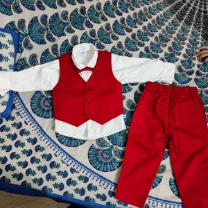 Baby Boy Red Suit Set