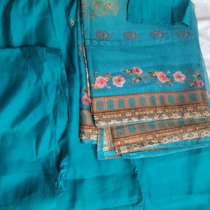 Roman Silk Suit With Organza Dupatta