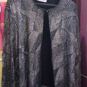 Black Glittery Shrug