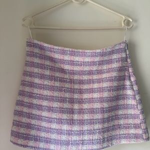 Zara - Gingham Mini Skirt