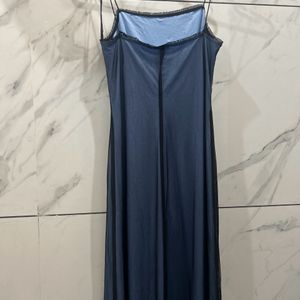 Classy Pinteresty Blue Maxi Dress Y2k Coquette