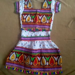 Beautiful Ghagra And Choli For 3-6 Month Baby Girl