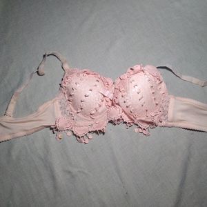 Heart Shape Lace Bra