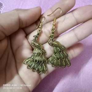 Peacock Metal Earrings