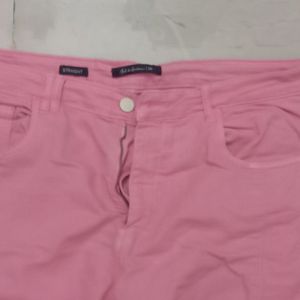 Pink Straight Pant Women 36