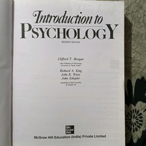 Introduction to Psychology - Morgan and King