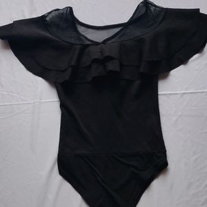 Black Bodysuit Top