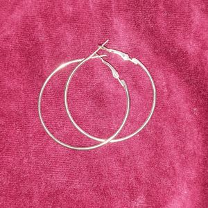 Silver Hoops