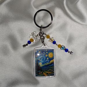 Stary Night Keychain And Charm