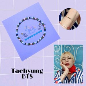 BTS characters Bracelet 💙🖤