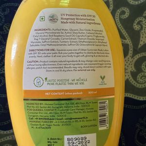 Mamaearth Ubtan Sunscreen Body Lotion