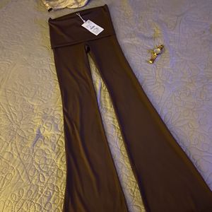 Zara New With Tag Flared Tights