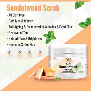 Khadi Rang Sandalwood Mild & Gentle Face Scrub