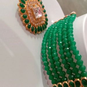 Green Beads Set