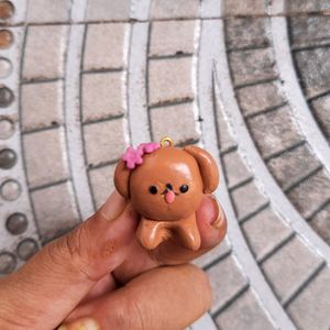 Dog Clay Charm