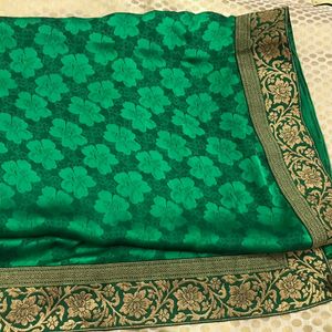 Green Designer Saree