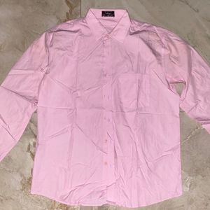 Mens Cotton Pink Shirt