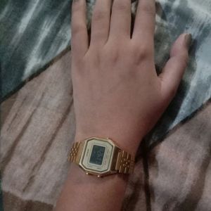 Gold Casio Vintage Watch