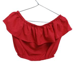 Red Crop Top