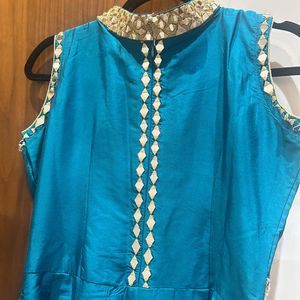 Mirror Work Silk Designer 3 Pc Ladies Suit