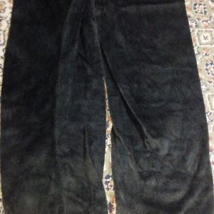 Velvet Black Trousers For Winters